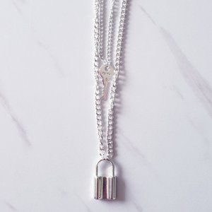 Faith lock and key Necklace